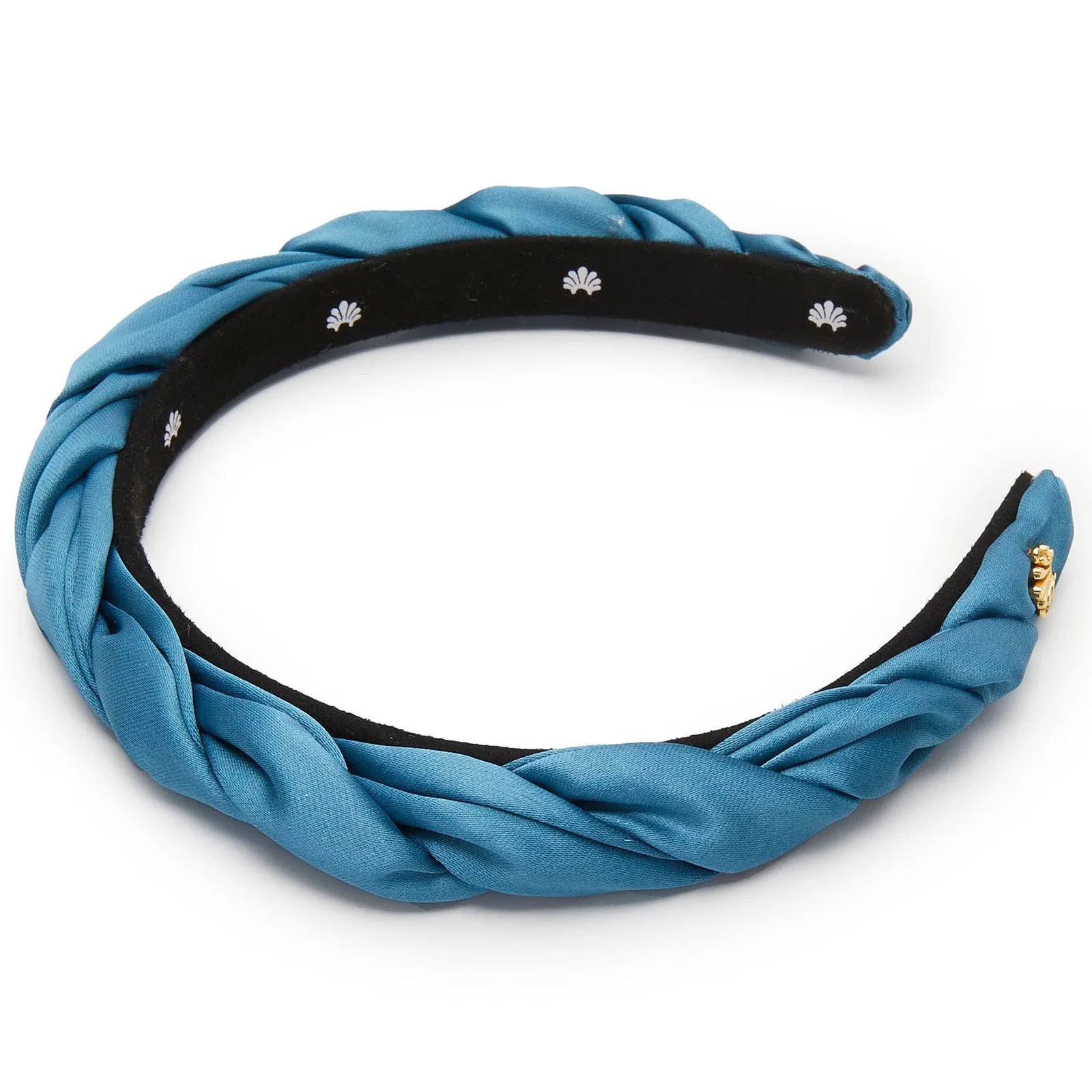 Detail view of silk headband for private label silk care brands