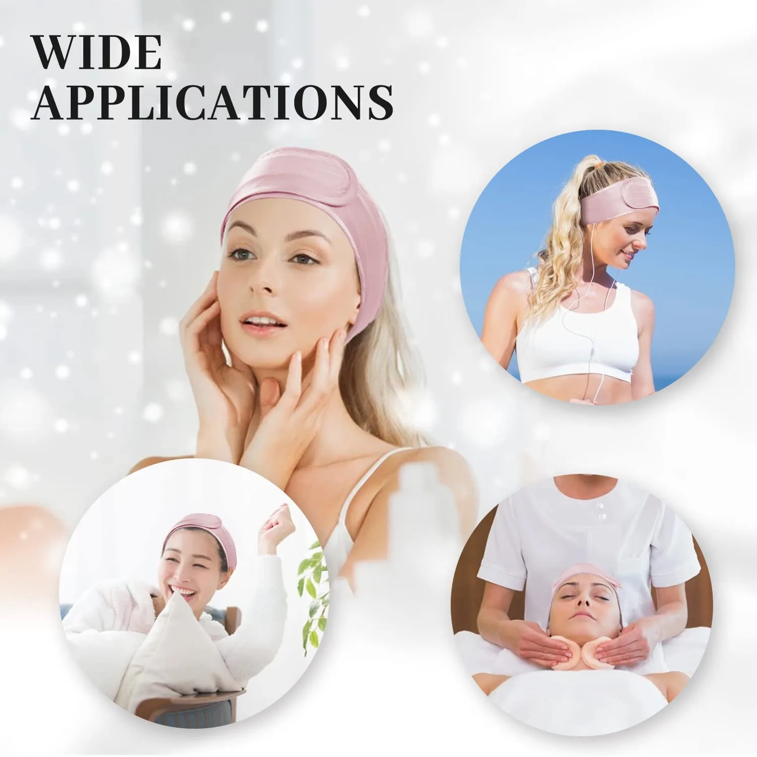 Silk headbands for beauty brands lifestyle scene