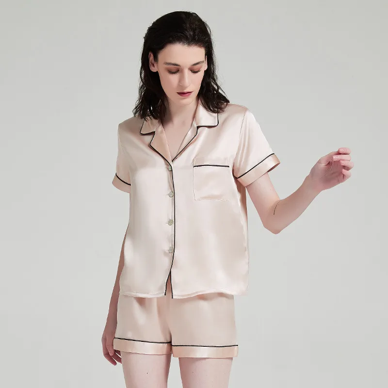 Private label silk sleepwear color variant