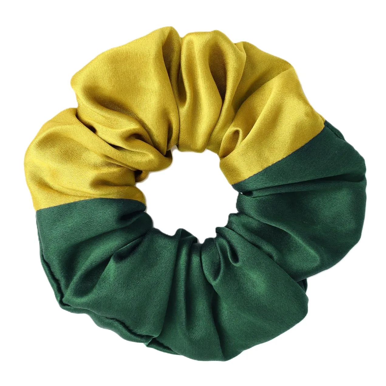 Colorblock Silk Scrunchie Style private label custom silk scrunchies style image