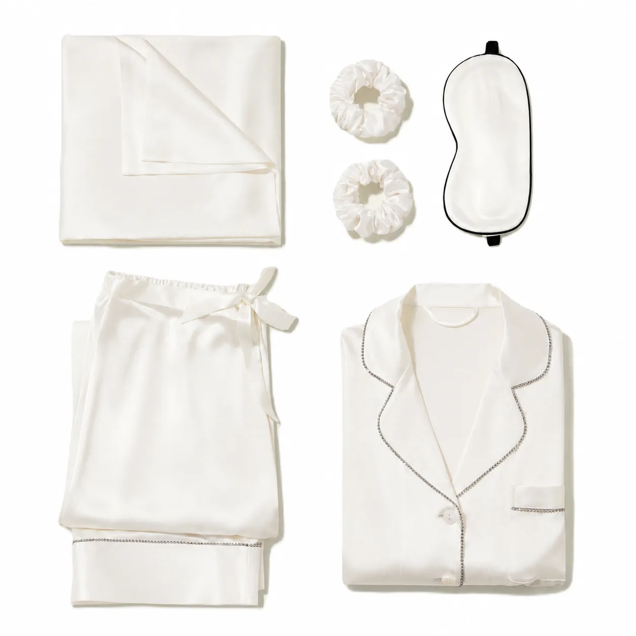 Detail view of beauty gift set supplier for private label silk care brands