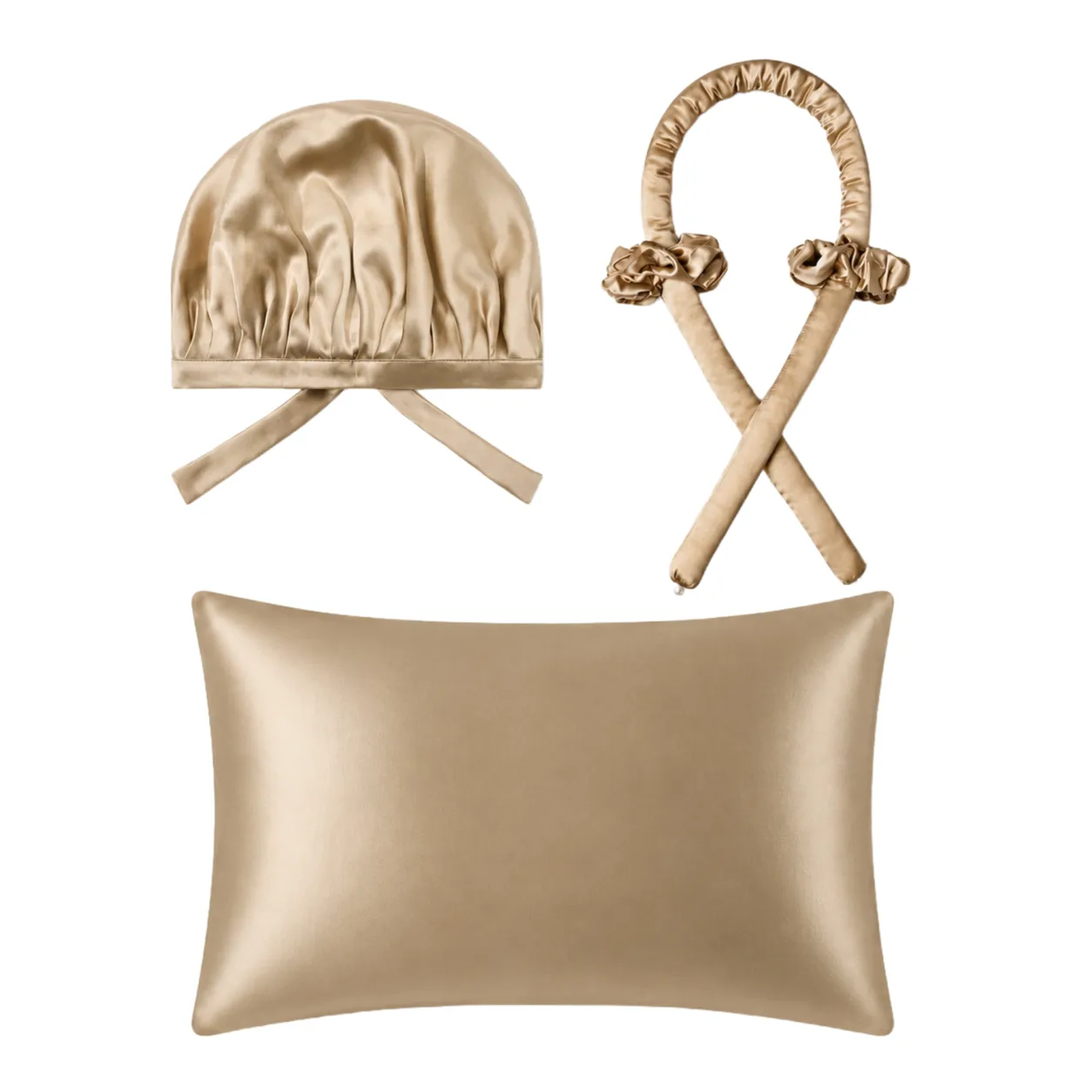 Detail view of silk care gift set for private label silk care brands