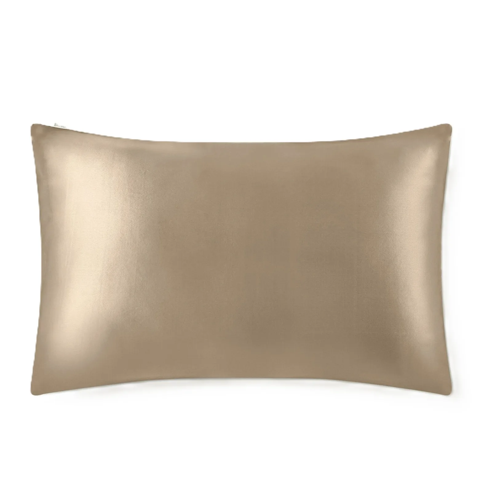 Champagne pillowcase detail for private label silk care gift set color and finish review