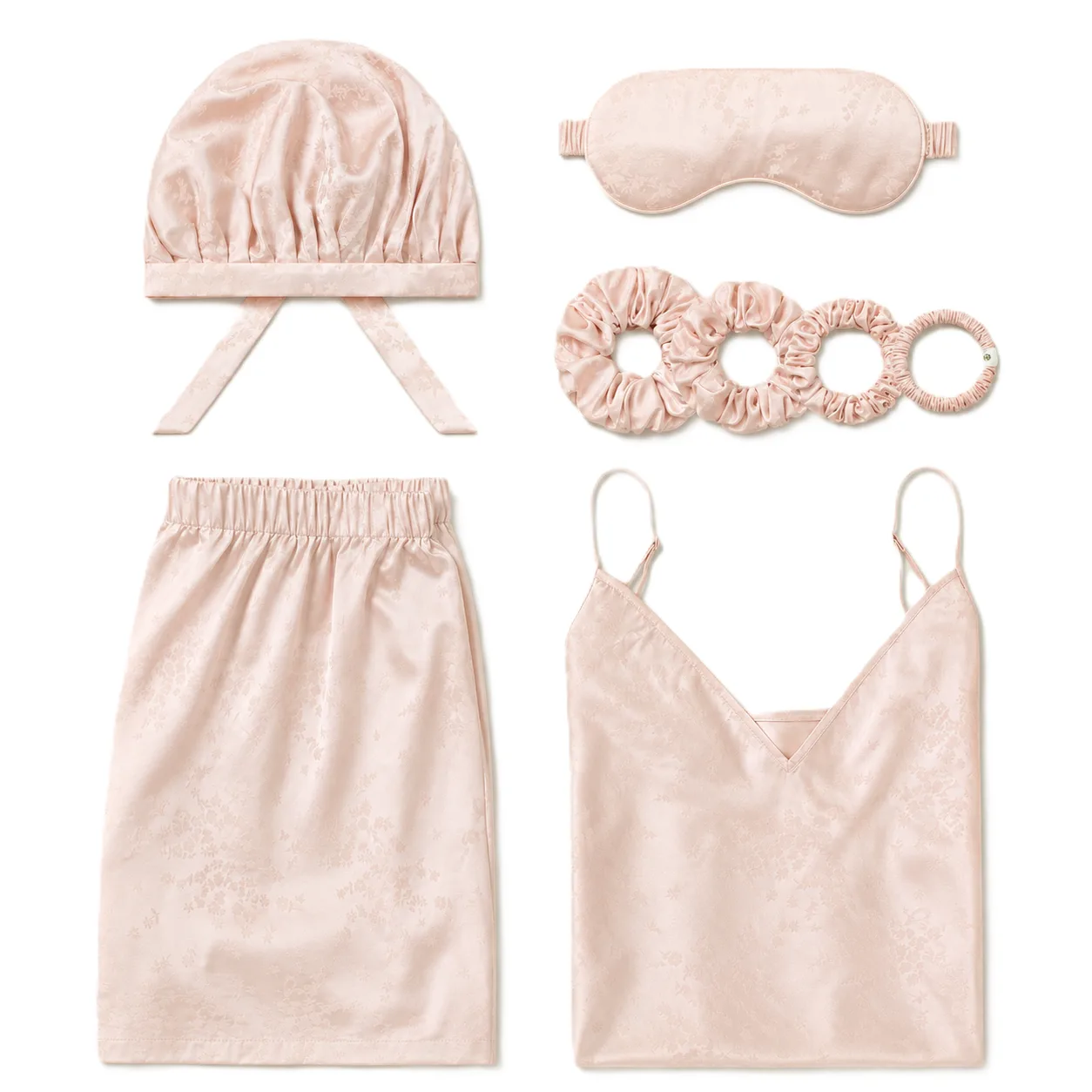Detail view of silk gift sets for private label silk care brands