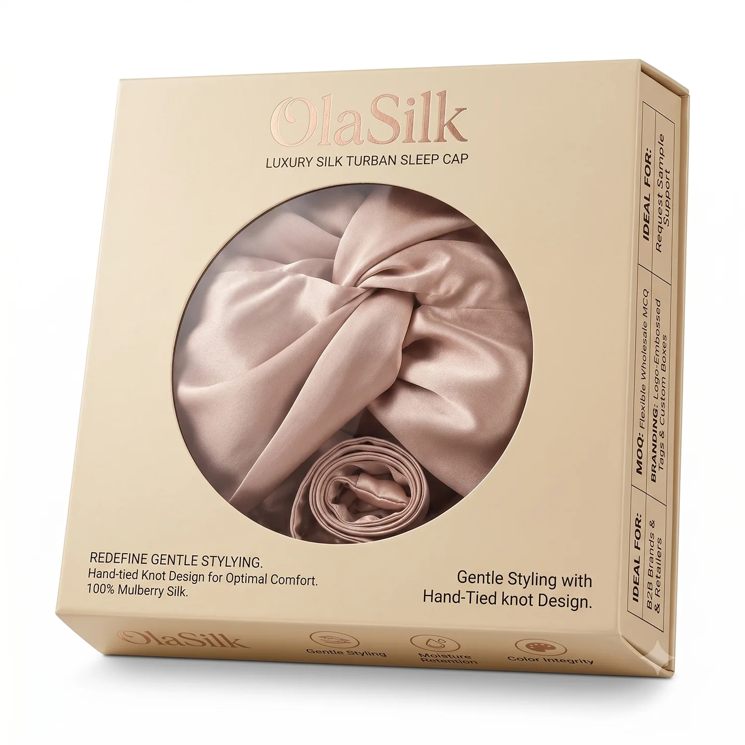Main product image of Private label silk sleep caps for private label B2B customers