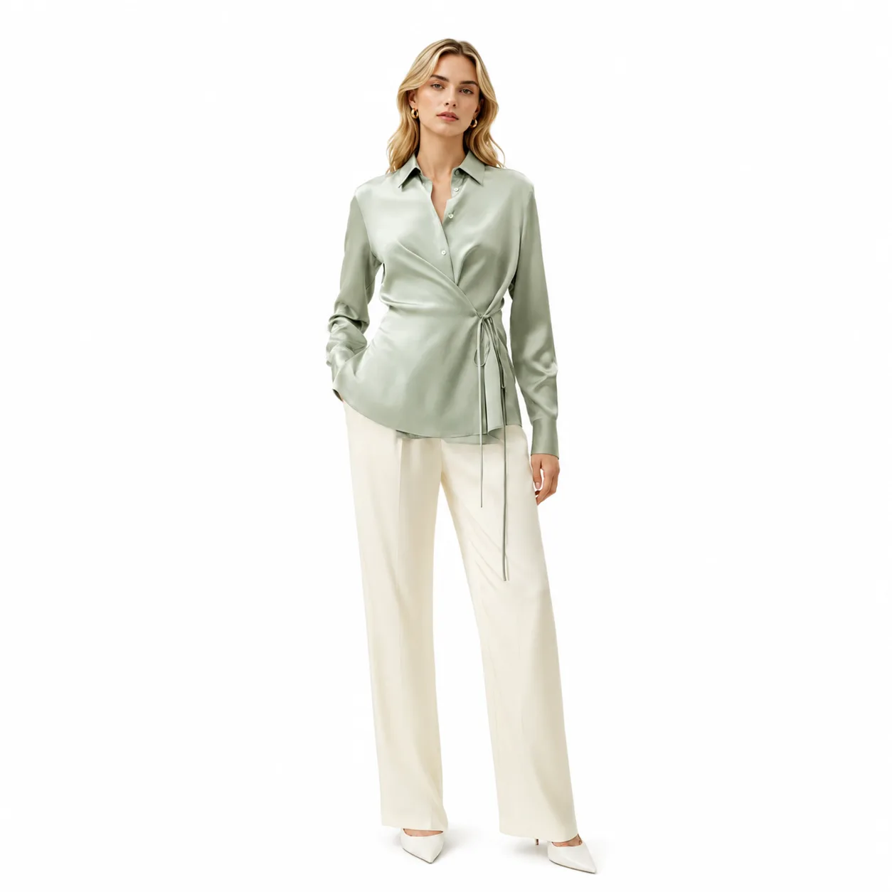 Silk blouse direction for private label silk product customers