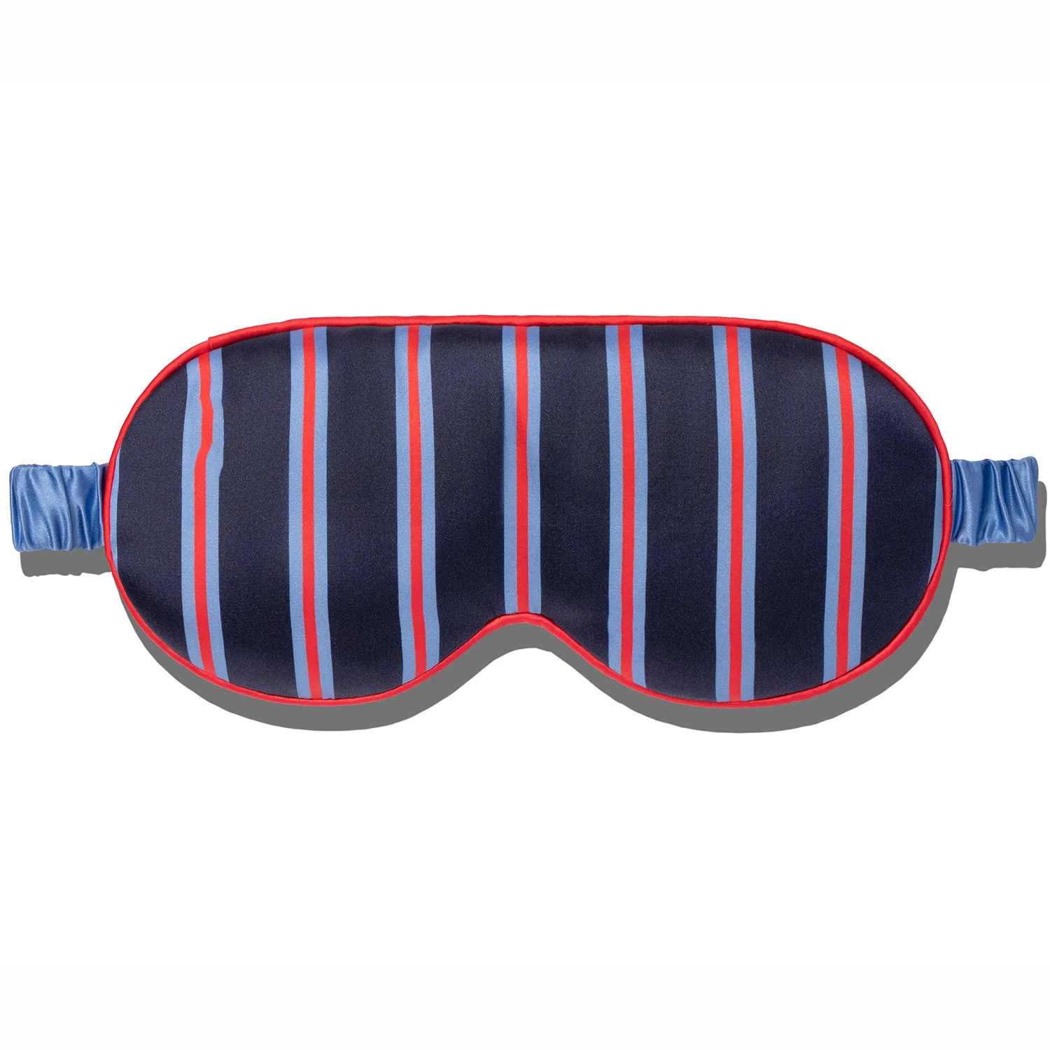 Stripe Print 3D Contoured Silk Sleep Mask detail view