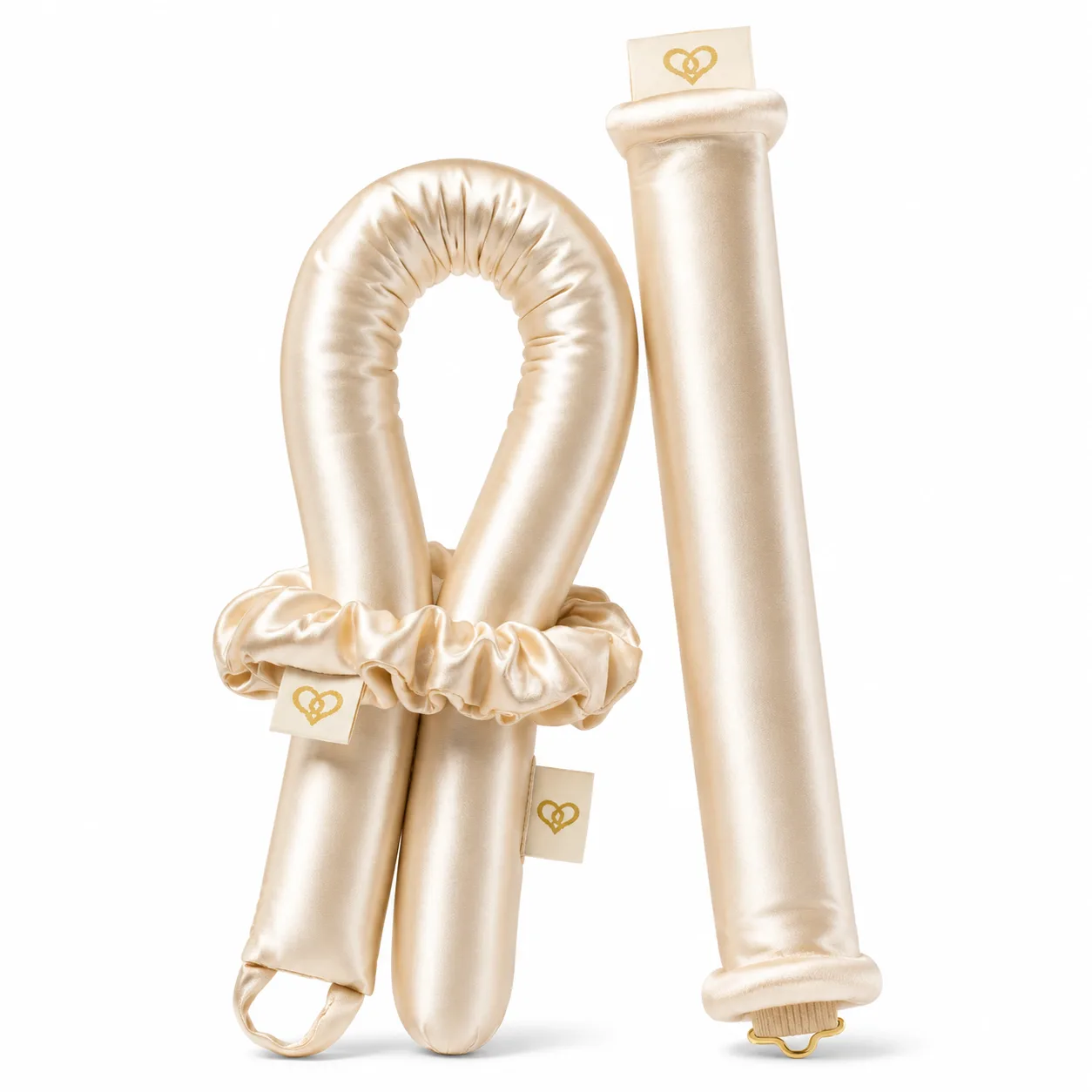 Three-Piece Silk Heatless Curler Set With Scrunchie color variant