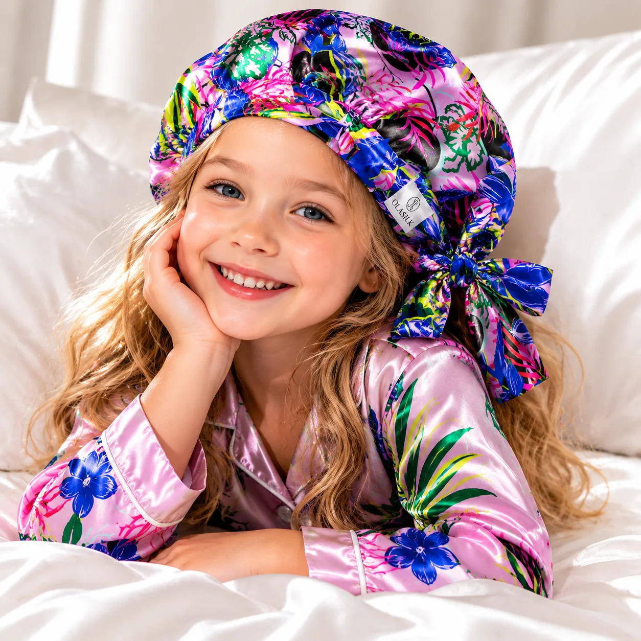 Main product image of Kids silk bonnet for private label B2B customers