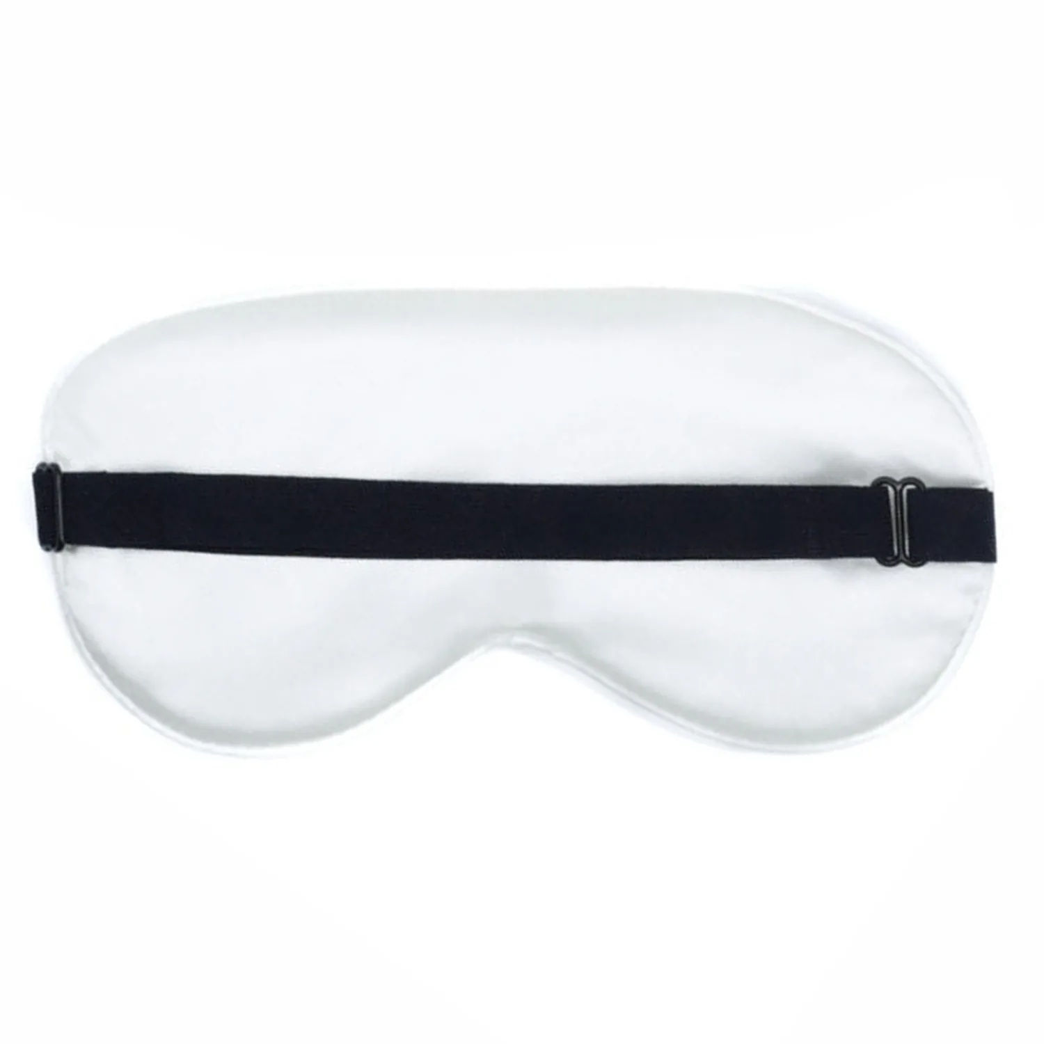 Sangle élastique réglable sur masque de sommeil en soie personnalisé pour un ajustement flexible à la tête et un contrôle de la tension à l’arrière de la tête