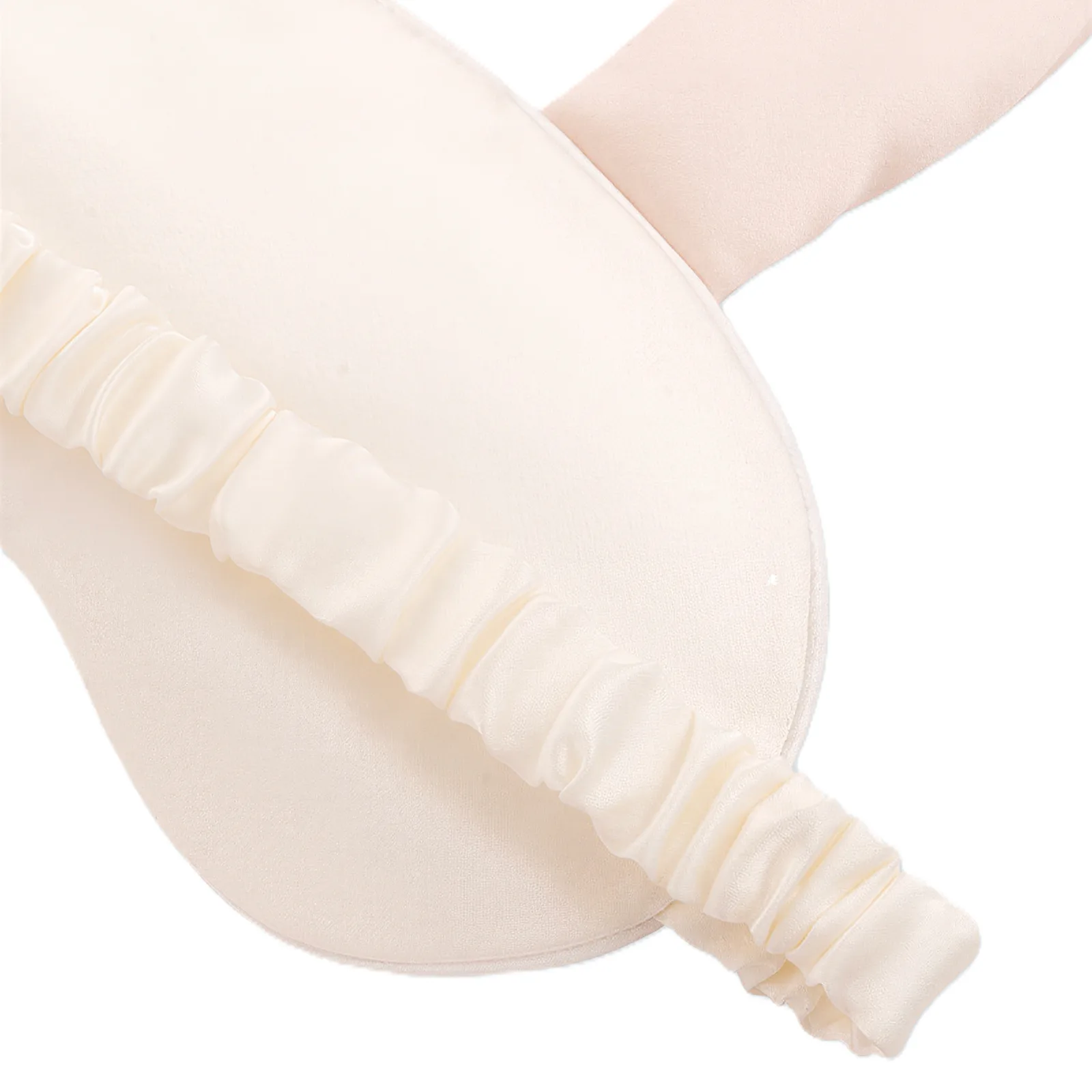 Silk Bunny Ear Kids Sleep Mask with Rhinestone Detail detail view