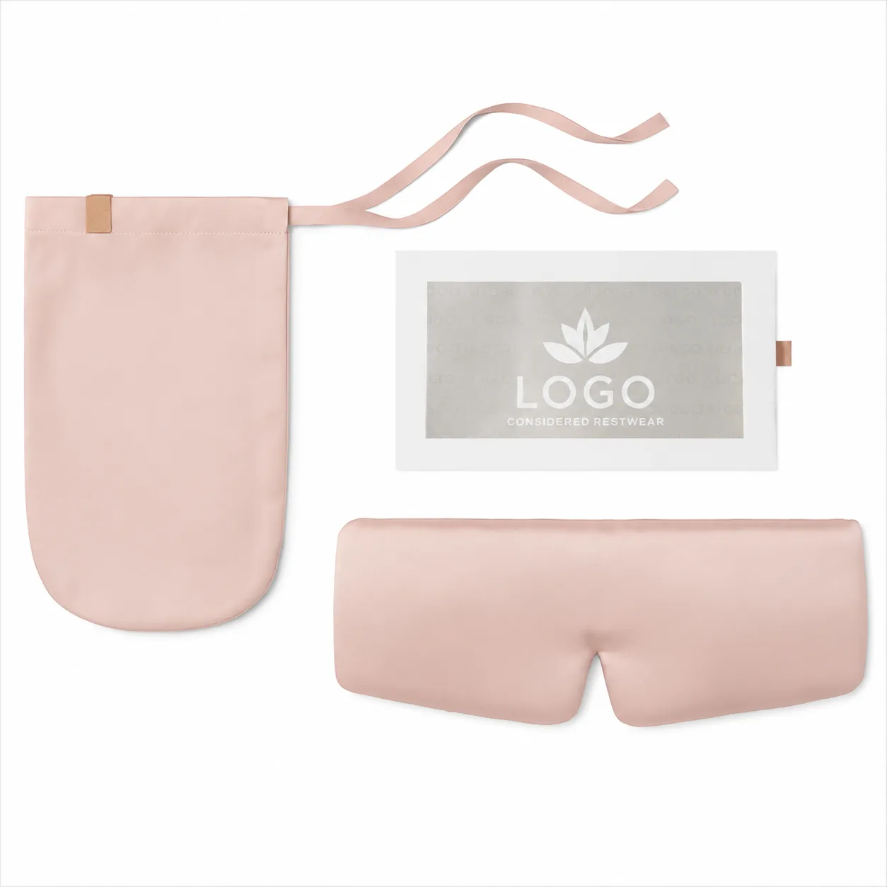 Logo sur packaging pour produits en soie personnalisés en marque privée