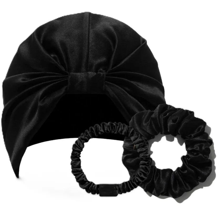 Silk Sleep Turban Cap and Scrunchie Set color variant