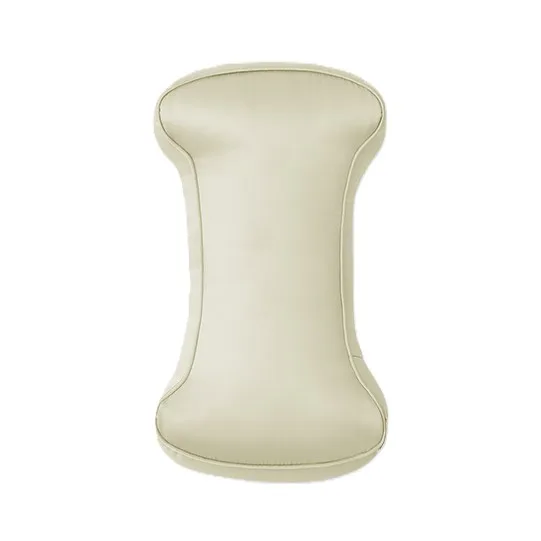 Hourglass-shaped padded kids cushion with piped edge seams for private label custom kids product development