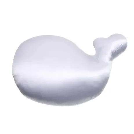 Orchid petal whale-shaped 100% mulberry silk kids decorative pillow for private label brand programs