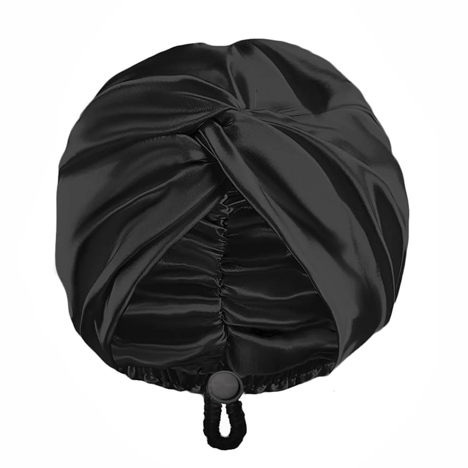 Turban Drawstring Double-Layer Silk Sleep Cap color variant