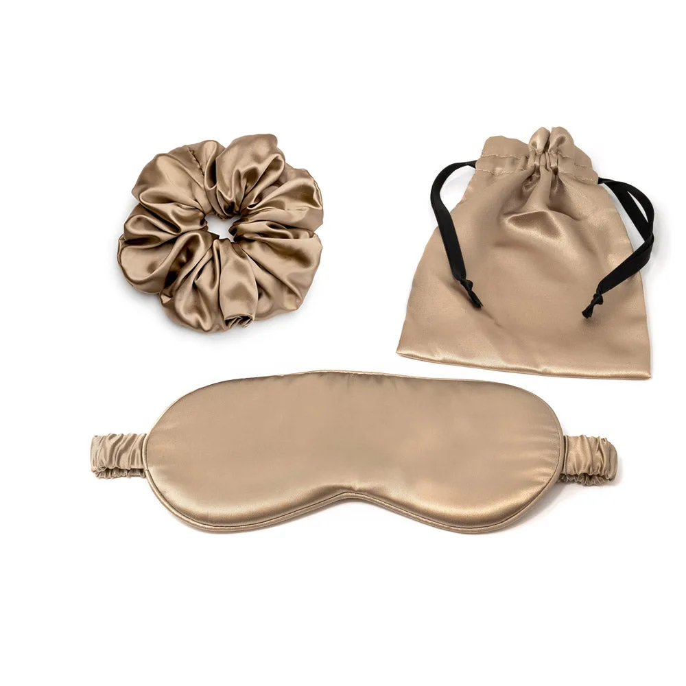 Champagne neutral color palette option for private label silk gift set planning, supporting brand color matching and seasonal color testing without