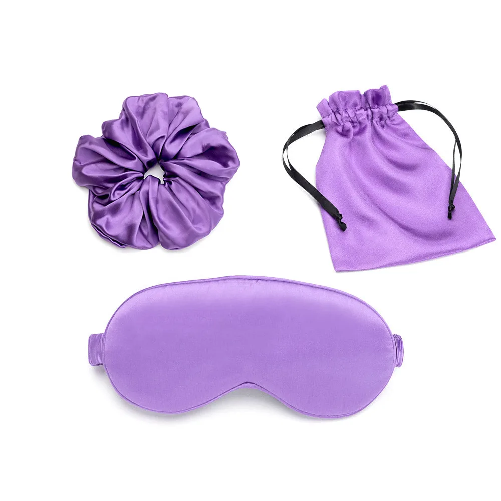 Purple palette option for a custom silk gift set, supporting brand color matching and seasonal color testing for private label programs