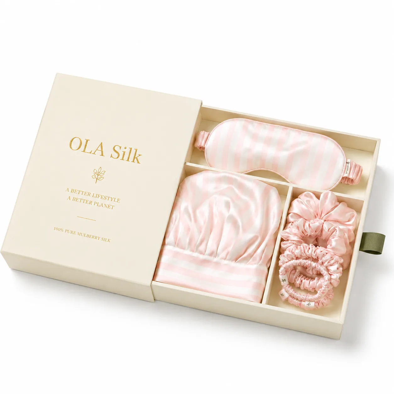 تغليف بعلب درجية لمجموعات الهدايا الحريرية المخصصة