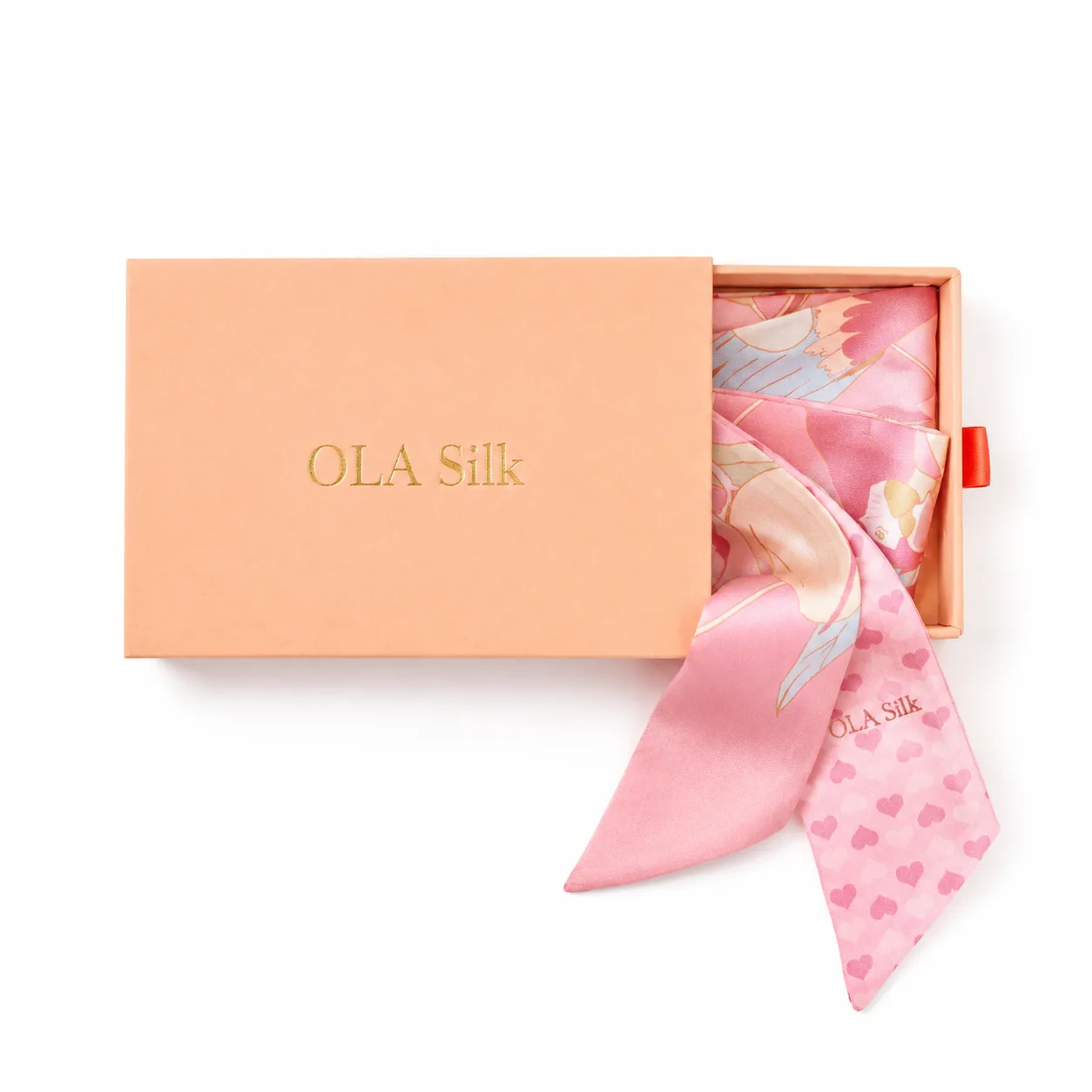 Empaque en caja tipo cajón para sets de regalo de seda personalizados