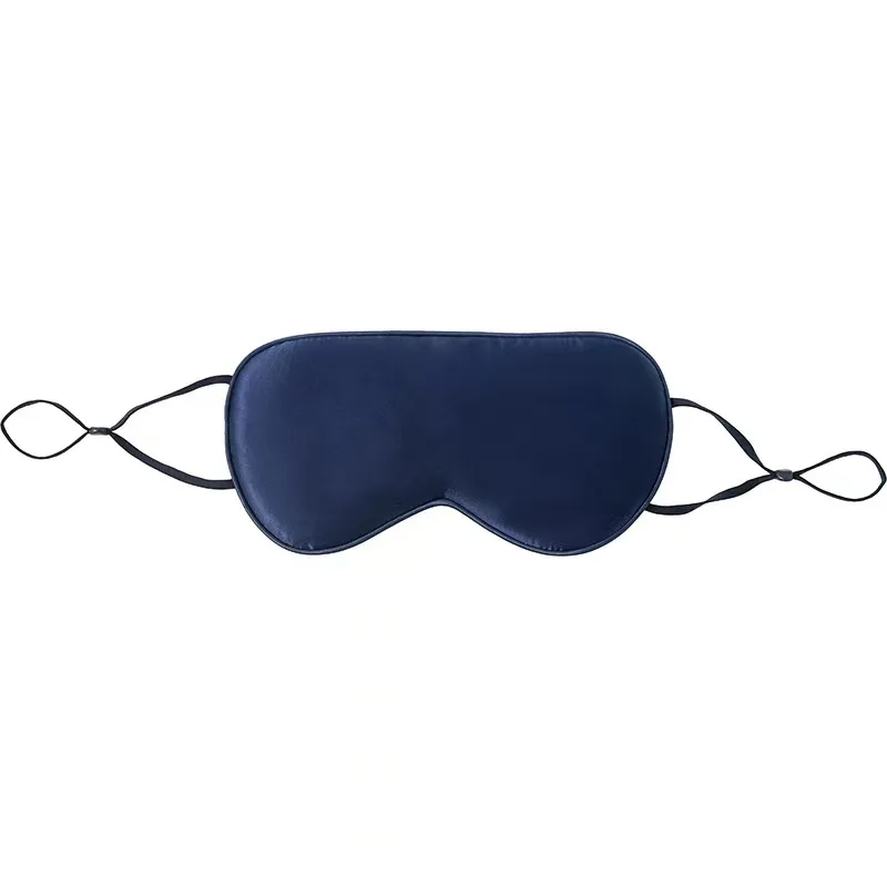 Navy custom silk sleep mask color option for private label palette matching and low-stock seasonal color testing