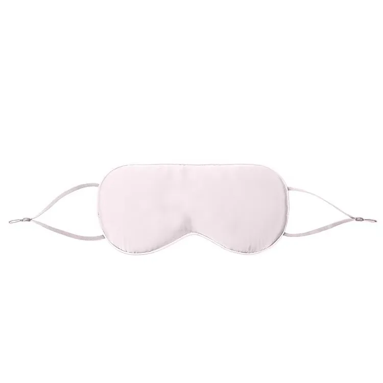 Pale pink custom silk sleep mask color variant for private label palette planning, brand color matching, and low-stock seasonal color testing