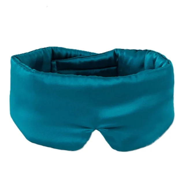 Option de masque de sommeil en soie à large bande enveloppante avec structure rembourrée couvrante pour projets de masques de sommeil en marque de distributeur