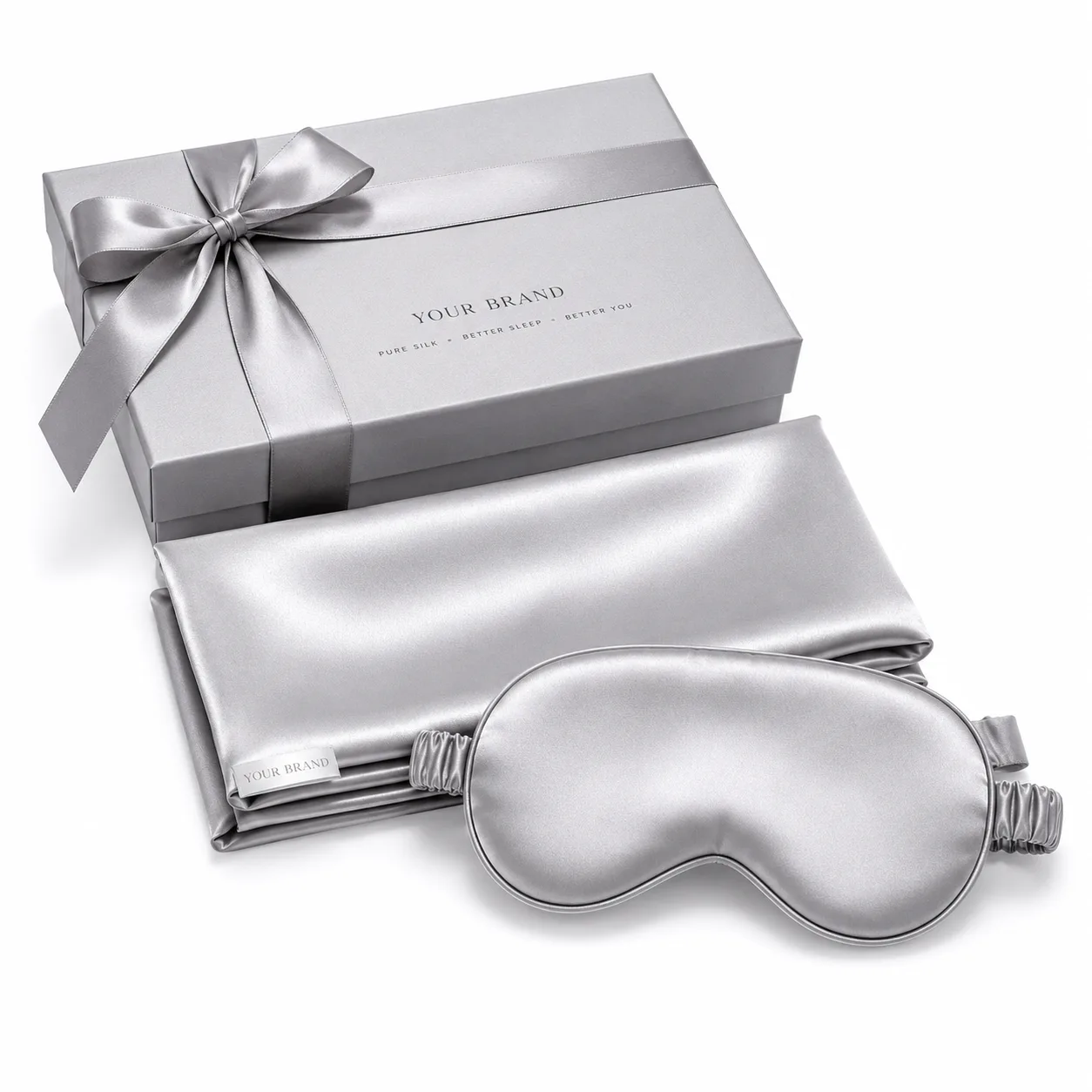 Silk holiday gift set with private label packaging