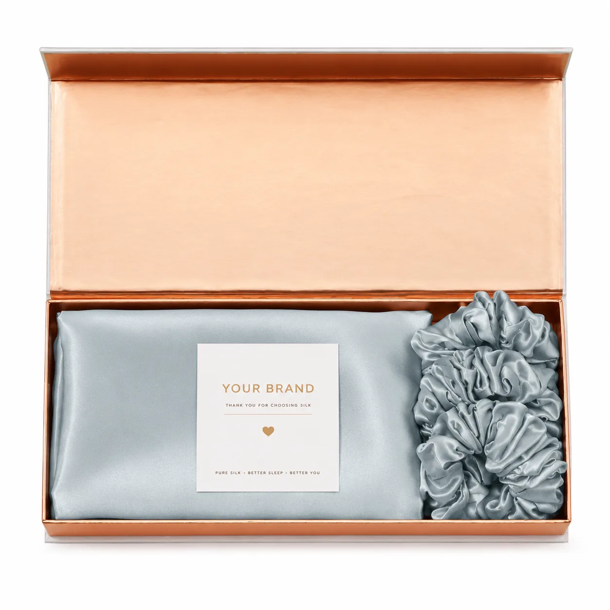 Silk beauty brand gift set for private label retail
