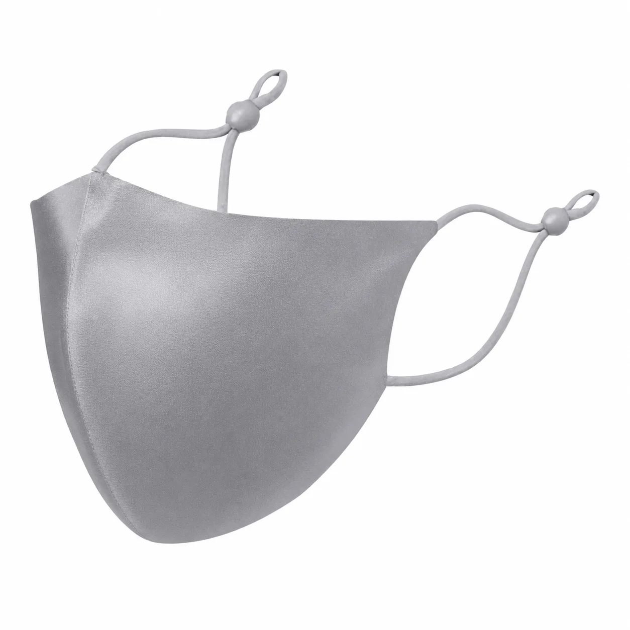 Gamme de masques faciaux en soie en marque privée, en coloris coordonnés avec packaging de marque, pour programmes de marques beauté, voyage, bien-être et protection solaire