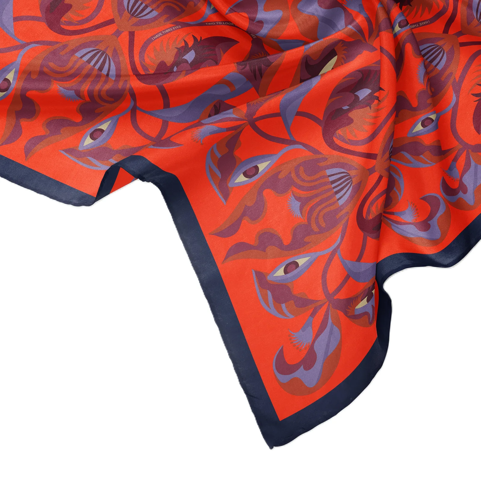 Main product image of Black Ivory Chevron Stripe Silk Square Scarf for custom private label B2B brands