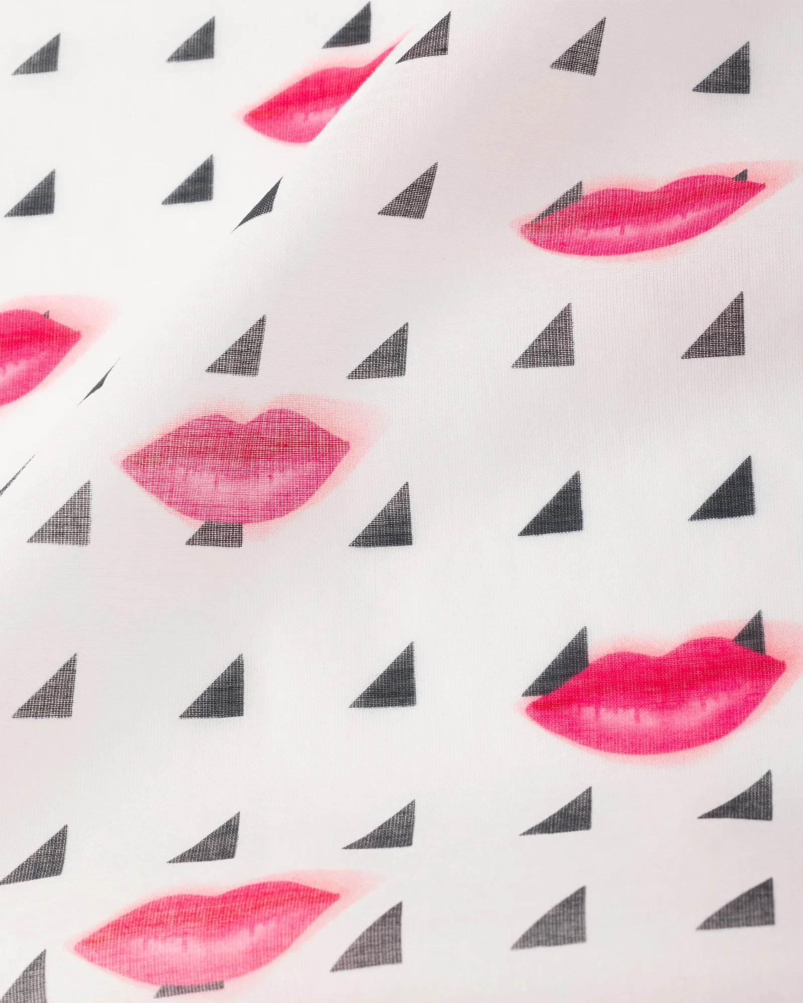 Close-up view of the Custom Printed Long Silk Shawl Scarf, showcasing its lightweight and fluid construction with clean edges, ideal for versatile