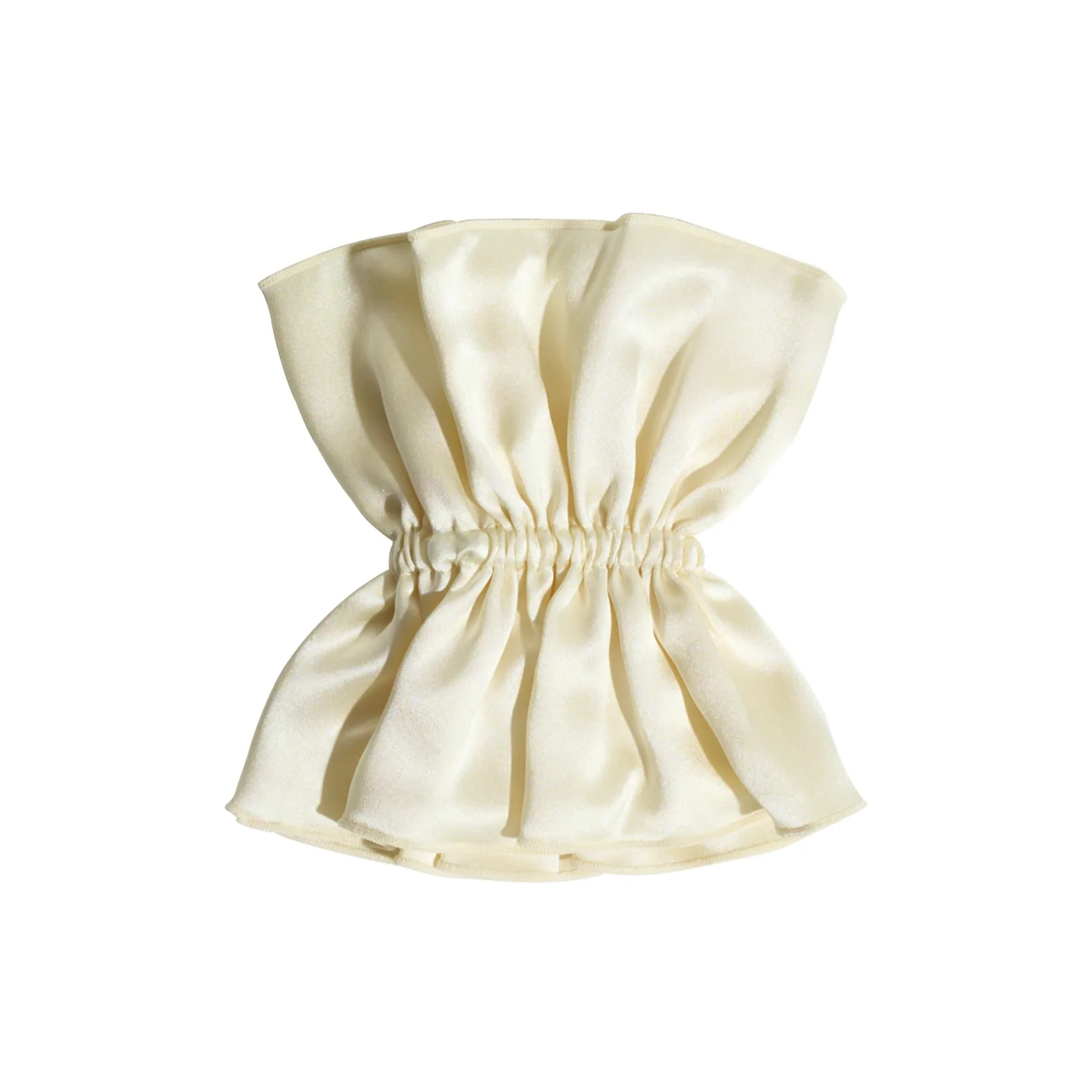 Double Layer Silk Scrunchie with Contrast Trim color variant