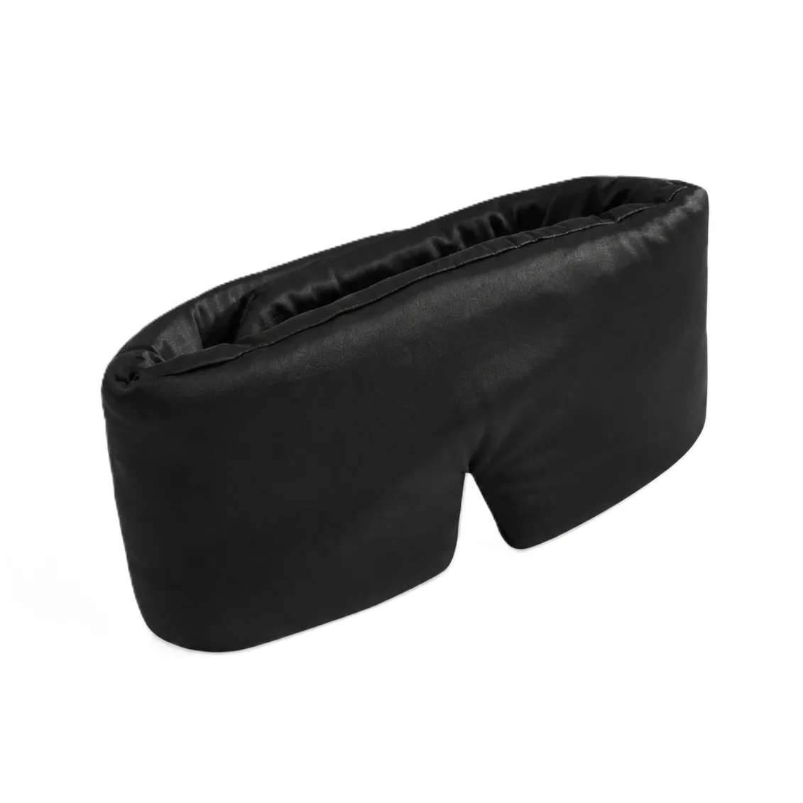 3D Padded Full-Blackout Silk Sleep Mask detail view