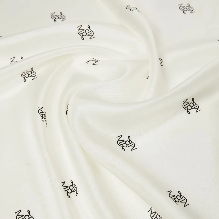 Multi-Colorway Bordered Print Silk Square Scarf detail view