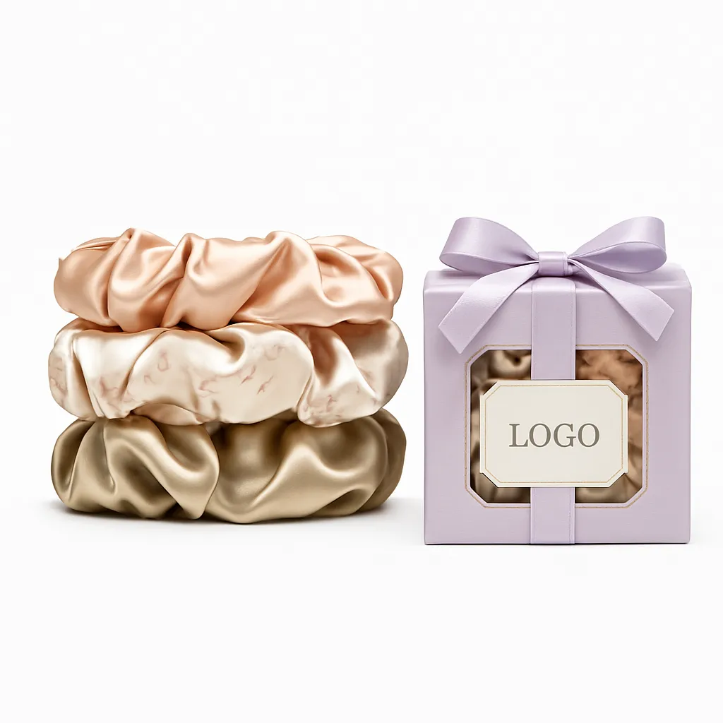Custom Silk Scrunchies — private label silk product for B2B brands